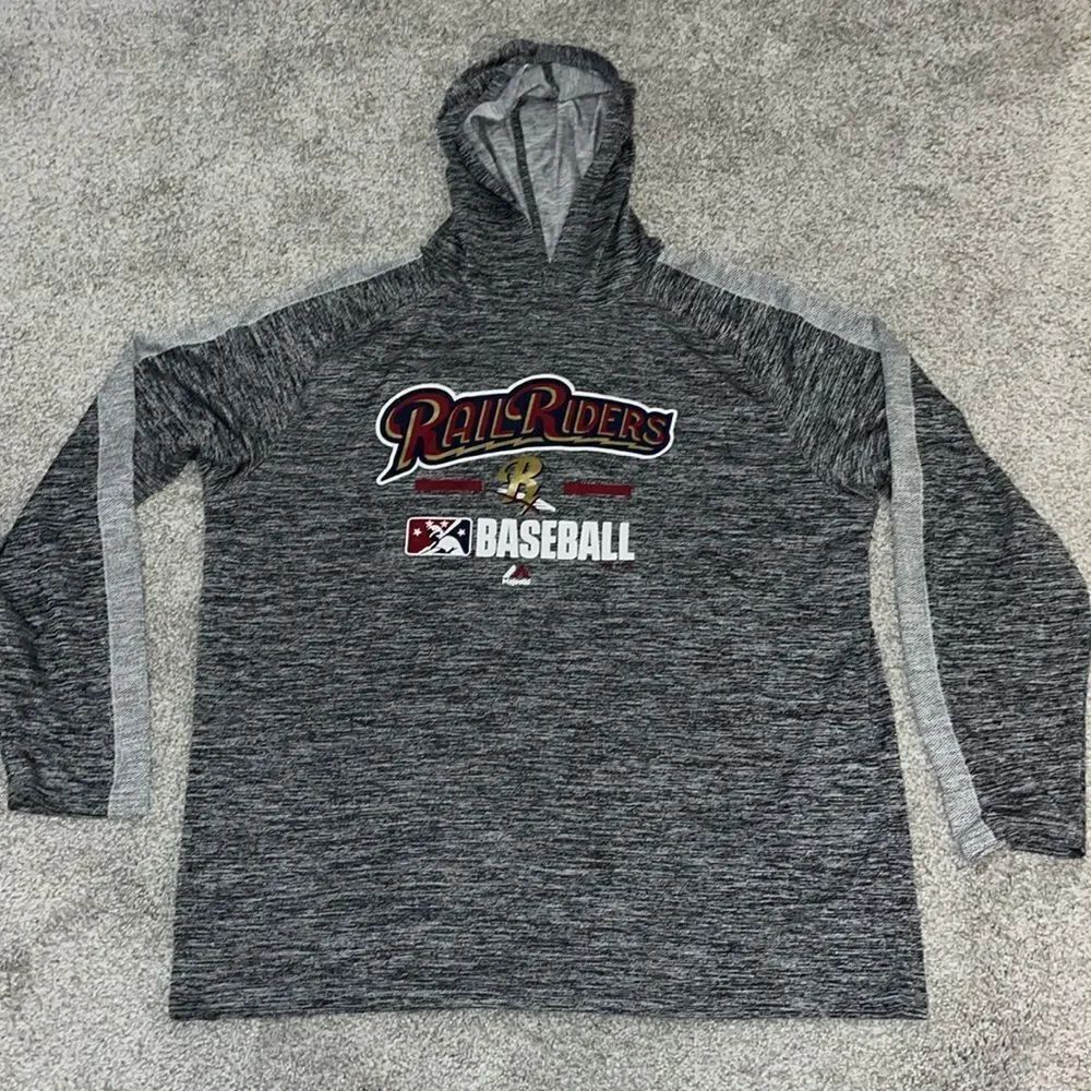 Scranton Wilkes-Barre Railriders New York Yankees team hooded hoodie sweatshirt